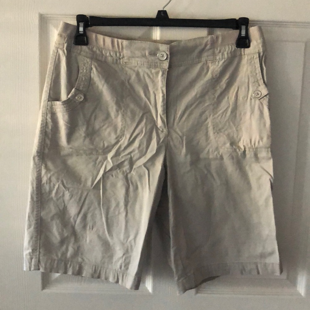 Karen Scott Tan Cargo Shorts